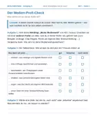 Vorschau - Arbeitsblätter - Der Medien-Profi-Check – Reflexion & Medien-Tipps – AB 7 - Deckblatt