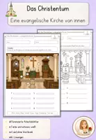 Vorschau - Arbeitsblätter - Materialpaket: Gotteshäuser von innen – Kirche, Moschee, Synagoge & Tempel - Seite 1