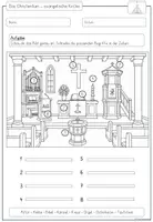 Vorschau - Arbeitsblätter - Materialpaket: Gotteshäuser von innen – Kirche, Moschee, Synagoge & Tempel - Seite 3