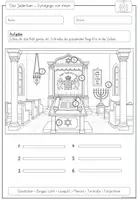 Vorschau - Arbeitsblätter - Synagoge von innen | Judentum | Religion Grundschule - Seite 2