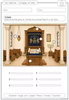 Vorschau - Arbeitsblätter - Synagoge von innen | Judentum | Religion Grundschule - Seite 3