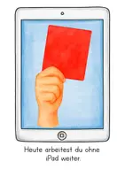 Vorschau - Präsentationen/Tafelbilder - Tablet Regeln/Verwarnung - Tafelmaterial - Seite 1