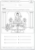 Vorschau - Arbeitsblätter - Buddhistischer Tempel von innen | Buddhismus | Religion Grundschule - Seite 2