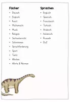 Vorschau - Bildkarten - Tagestransparenz Dinoklasse - wachsendes Materialpaket - Seite 1