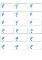 Vorschau - Bildkarten - Namensschilder Delfinklasse | Schubladen & Hefte beschriften | Klassentier Delfin - Seite 1