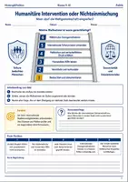 Vorschau - Arbeitsblätter - Humanitäre Intervention Arbeitsheft Klasse 9–10 - Deckblatt