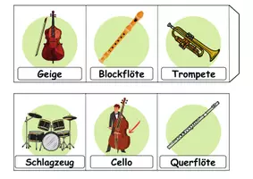 Vorschau - Arbeitsblätter - Materialpaket - Lesen Musikinstrumente - DaZ/DaF / Deutsch / Sachunterricht - Seite 3