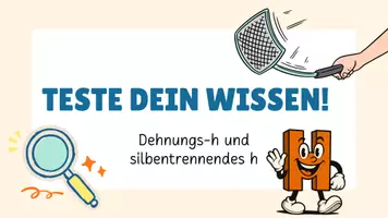 Vorschau - Spiele - Dehnungs-h + silbentrennendes h - Lernspiel/Klatschspiel (sofort einsetzbar, als Einstieg, für zwischendurch) - Seite 1