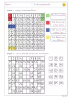 Vorschau - Arbeitsblätter - Einführung Zahlenraum 100 - Die Hundertertafel (differenzierte Arbeitsblätter) - Seite 1