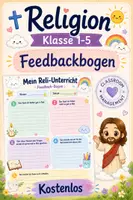Vorschau - Anderer Materialtyp - Religion Schulanfang | Feedbackbogen | Klasse 1-4 | Kostenlos - Deckblatt