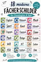 Vorschau - Poster - 🖍️ 18 moderne Fächerschilder für Stundenplan & Tafel | Classroom Management - Deckblatt