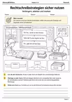 Vorschau - Arbeitsblätter - Rechtschreibstrategien Lernmalbuch Klasse 5–6 - Deckblatt