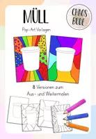 Vorschau - Mal- und Bastelvorlagen - Müll - Pop Art Vorlagen (Ausmalbilder) - Deckblatt