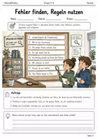 Vorschau - Arbeitsblätter - Fehlerdetektiv-Lernmalbuch Klasse 5–6 - Deckblatt
