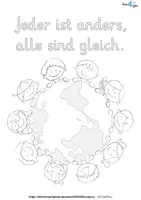 Vorschau - Mal- und Bastelvorlagen - EquAllity - Ausmalbilder zum Thema "Gleichberechtigung" - Seite 2