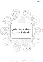 Vorschau - Mal- und Bastelvorlagen - EquAllity - Ausmalbilder zum Thema "Gleichberechtigung" - Seite 3