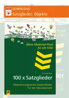 Vorschau - Arbeitsblätter - Satzglieder_Objekte – Arbeitsblätter mit Lösungen - Deckblatt