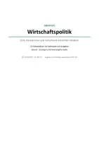 Vorschau - Unterrichtsreihen - Wirtschaftspolitik - Unterrichtsreihe Sek II - passend zum Abitur in NRW - Seite 1