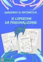 anteprima - Materiale per pittura e bricolage - Copertine per il quaderno di matematica - Pagina di copertina