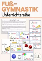 Vorschau - Unterrichtsreihen - Fußgymnastik - Unterrichtsreihe - Deckblatt