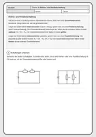 Vorschau - Arbeitsblätter - Materialpaket - Bauteile, Widerstände & Schaltungsarten - Seite 1