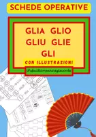 anteprima - Esercizi - GLIA GLIO GLIU GLIE GLI – DIFFICOLTA’ ORTOGRAFICHE – SCHEDE - Pagina di copertina