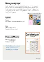 Vorschau - Arbeitsblätter - Gedächtnislauf mit Malaufgaben/ Spiel Einmaleins - Seite 1