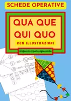 anteprima - Esercizi - QUA QUE QUI QUO – DIFFICOLTA’ ORTOGRAFICHE – SCHEDE - Pagina di copertina