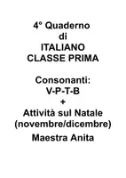 anteprima - Serie di lezioni - Quaderno n° 4 ITALIANO classe prima Consonanti V P T B - Pagina 1