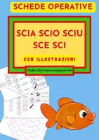 anteprima - Esercizi - SCIA SCIO SCIU SCE SCI – DIFFICOLTA’ ORTOGRAFICHE – SCHEDE - Pagina di copertina