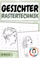 Vorschau - Arbeitsblätter - Rastertechnik Gesichter / Portraits - Zeichnen lernen - Deckblatt