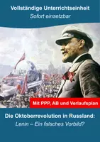 Vorschau - Stundenentwürfe - Unterrichtseinheit: Lenins Oktoberrevolution in Russland - Deckblatt