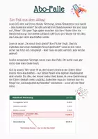 Vorschau - Stundenentwürfe - Abo-Falle beim Handy – Fallbeispiel Verbraucherschutz - Seite 1