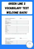 Vorschau - Test - Vokabeltest Green Line 2 (neu) Welcome Back! A/B - Deckblatt
