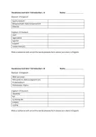Vorschau - Test - Vokabeltest Green Line 2 (neu) Unit 1 Introduction A/B - Seite 1