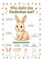 Vorschau - Unterrichtsreihen - Alles rund um das Kaninchen Wissens- & Mitmachheft (Kita – 1. Klasse) - Seite 1