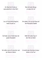 Vorschau - Aufgabenkarten - Aufgabenkärtchen Präsens - Zeitformen - Seite 2