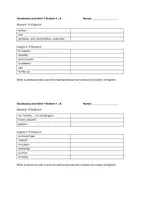 Vorschau - Test - Vokabeltest Green Line 2 (neu) Unit 1 Station 1 A/B - Seite 1