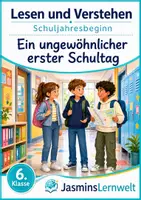 Vorschau - Arbeitsblätter - Lesen & Verstehen - Ein ungewöhnlicher erster Schultag - Deckblatt