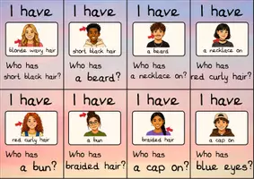 Vorschau - Spiele - I have Who has Personenbeschreibung - Seite 1