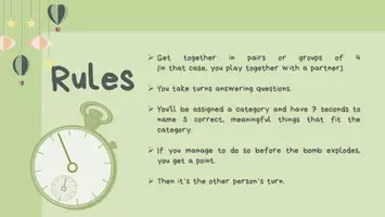 Vorschau - Spiele - Name 3 Things in 7 Seconds (Vocab Game): Intermediate / Advanced Edition (Schulstart) - Seite 2