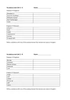 Vorschau - Test - Vokabeltest Green Line 2 (neu) Unit 2 A/B - Seite 1