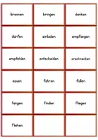 Vorschau - Prüfungsvorbereitung - Verbenkärtchen Präteritum - Zeitformen - Seite 3
