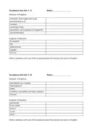 Vorschau - Test - Vokabeltest Green Line 2 (neu) Unit 3 A/B - Seite 1