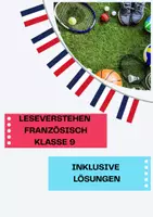 Vorschau - Arbeitsblätter - Leseverstehen Französisch Klasse 9 - Deckblatt