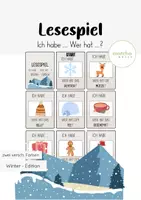 Vorschau - Spiele - Lesespiel - Ich habe ... Wer hat ...? (Winter) - Deckblatt