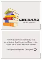 Vorschau - Aufgabenkarten - Schreibanlässe für den Unterricht - Seite 1