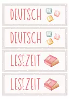 Vorschau - Poster - Tafelstundenplan / Tagestransparenz - Fächerübersicht - Seite 3