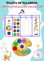 Vista previa - Unidades / Secuencias / Situaciones de Aprendizaje - PALETA DE PALABRAS:DECODIFICACIÓN SILÁBICA - Portada