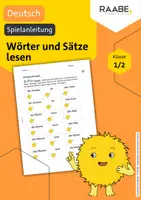 Vorschau - Arbeitsblätter - Spielanleitung: Wörter und Sätze lesen - Deckblatt